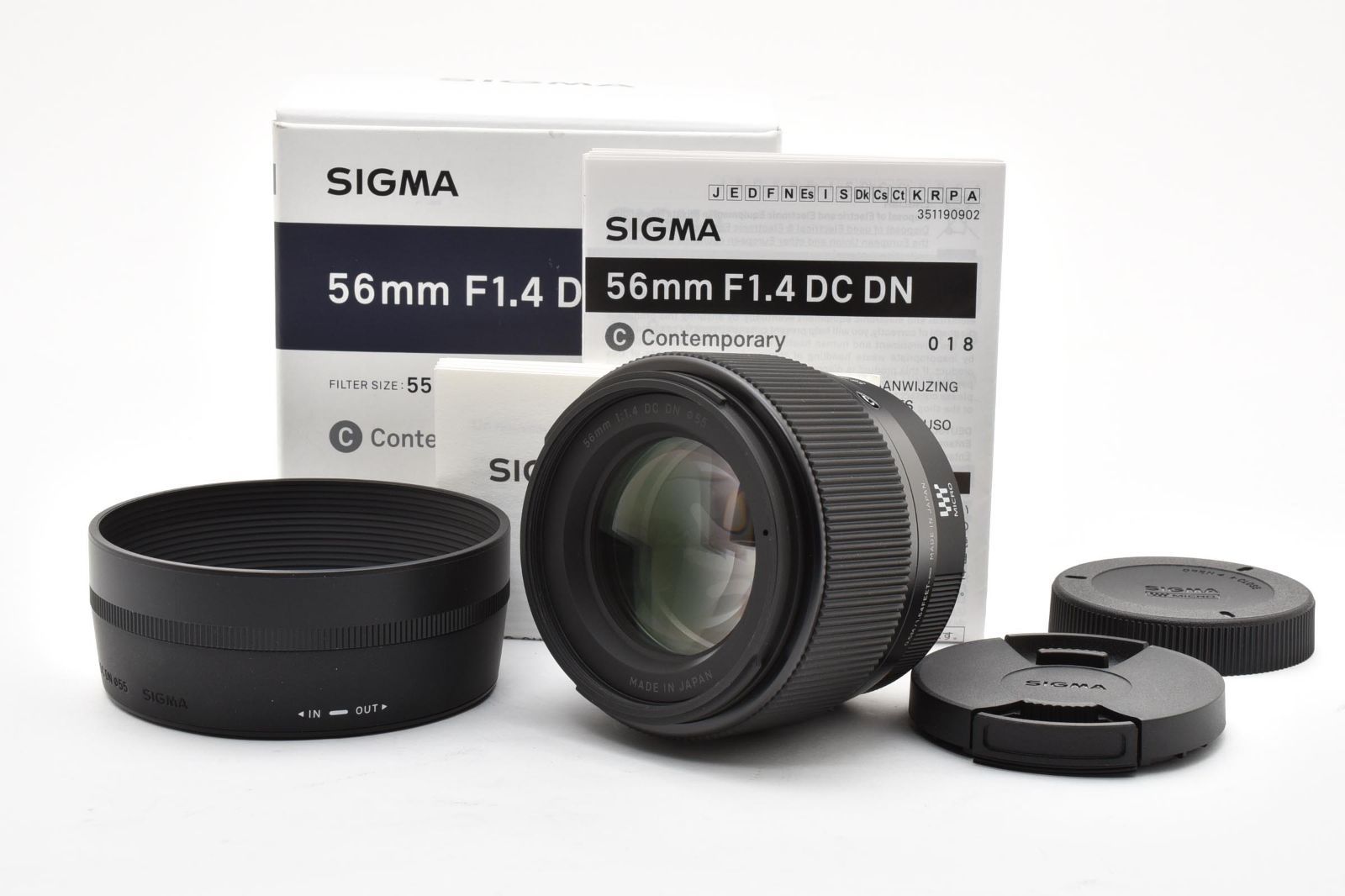 【返品保証】★新品級★シグマ SIGMA C 56mm F1.4 DC DN マイクロフォーサーズ用★ L398#8092