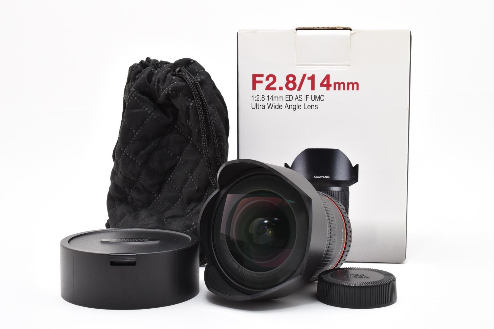 【返品保証】★極上美品★サムヤン SAMYANG 14mm F2.8 ED AS IF UMC ニコンF用 CPU付 Nikon★ L148#8136