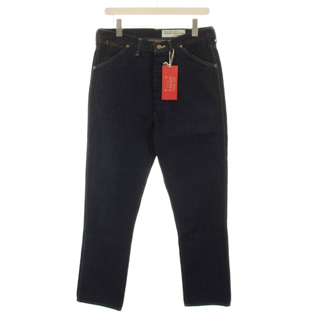 ボンクラ BONCOURA ロデオパンツデニム Rodeo Pants Denim デニムパンツ ジーンズ ボタンフライ 32 紺 ネイビー B-11B /YT