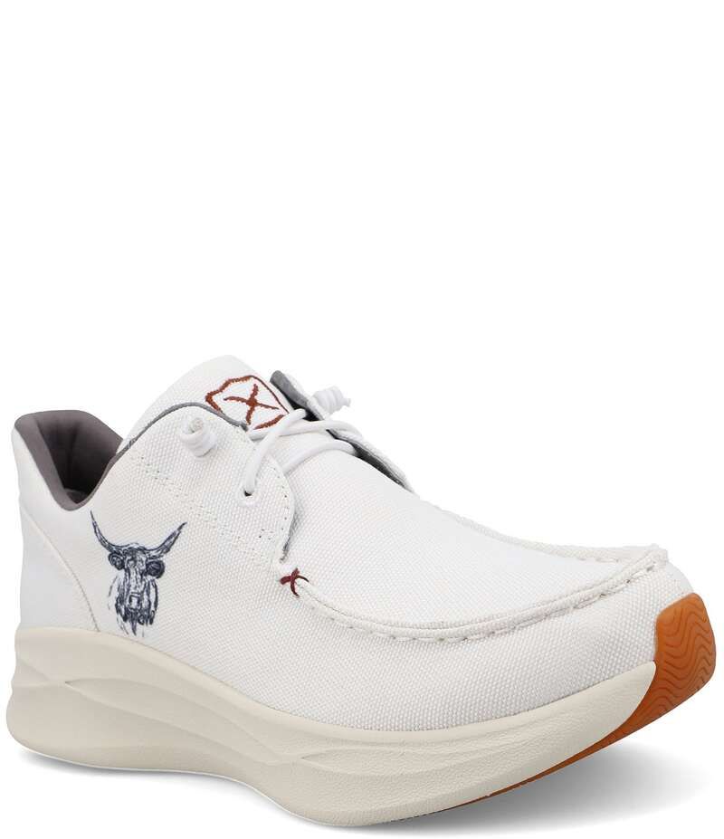 ツイステッドエックス レディース ボトムス カジュアルパンツ スニーカー Twisted X x Olivia Bennett Womens Feather X Cow Casual Sneakers WhiteBlack ホワイト