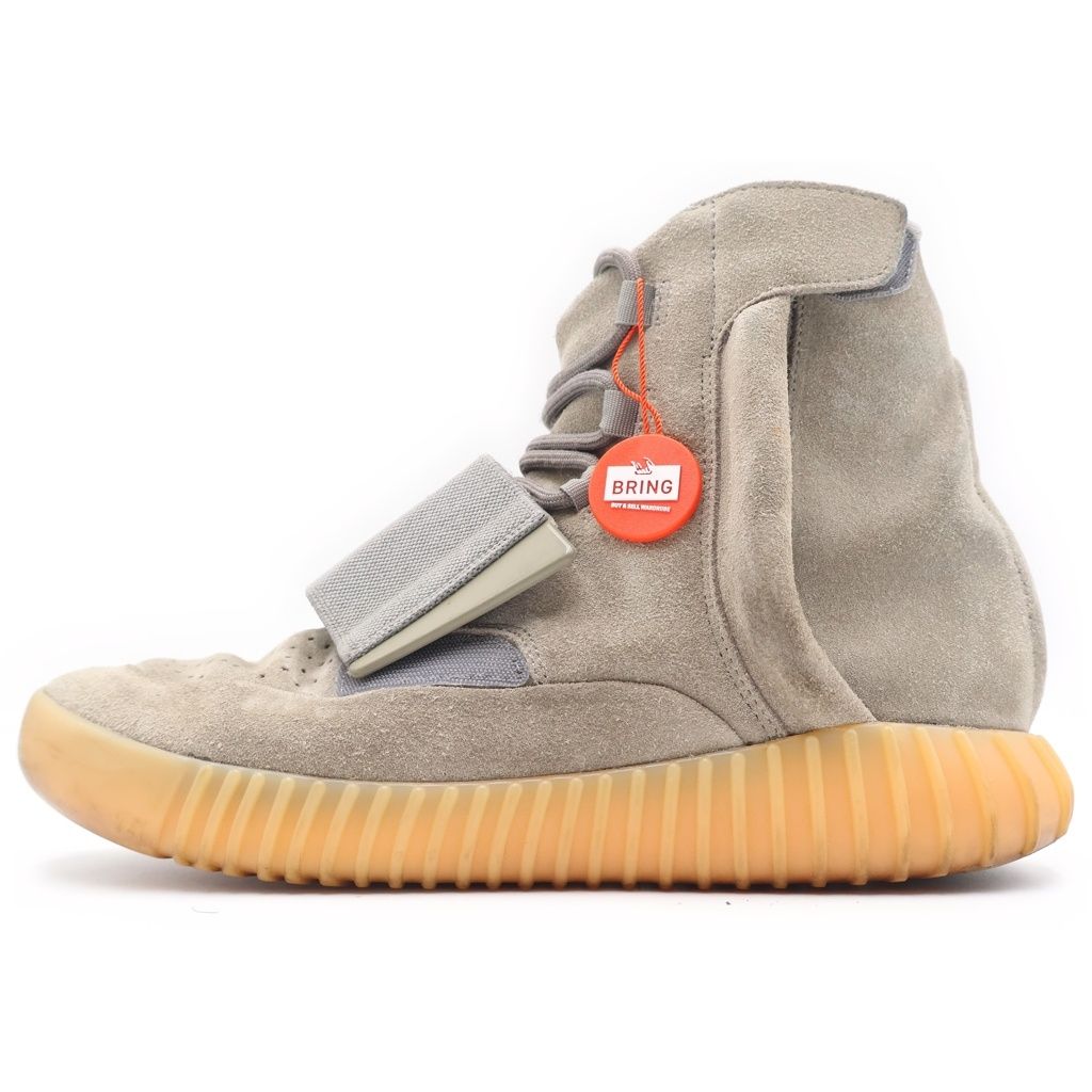 adidas (アディダス) YEEZY BOOST 750 Light Grey イージーブースト750 ハイカットスニーカー サイドジップ ベルクロストラップ グレー BB1840 US8/26cm