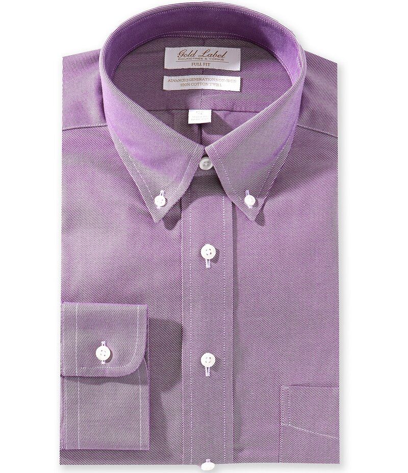 ラウンドトゥリーアンドヨーク メンズ トップス シャツ ボタンダウン トール ダウン Gold Label Roundtree Yorke Big Tall Denton Full Fit NonIron Button Down Collar Solid Dr