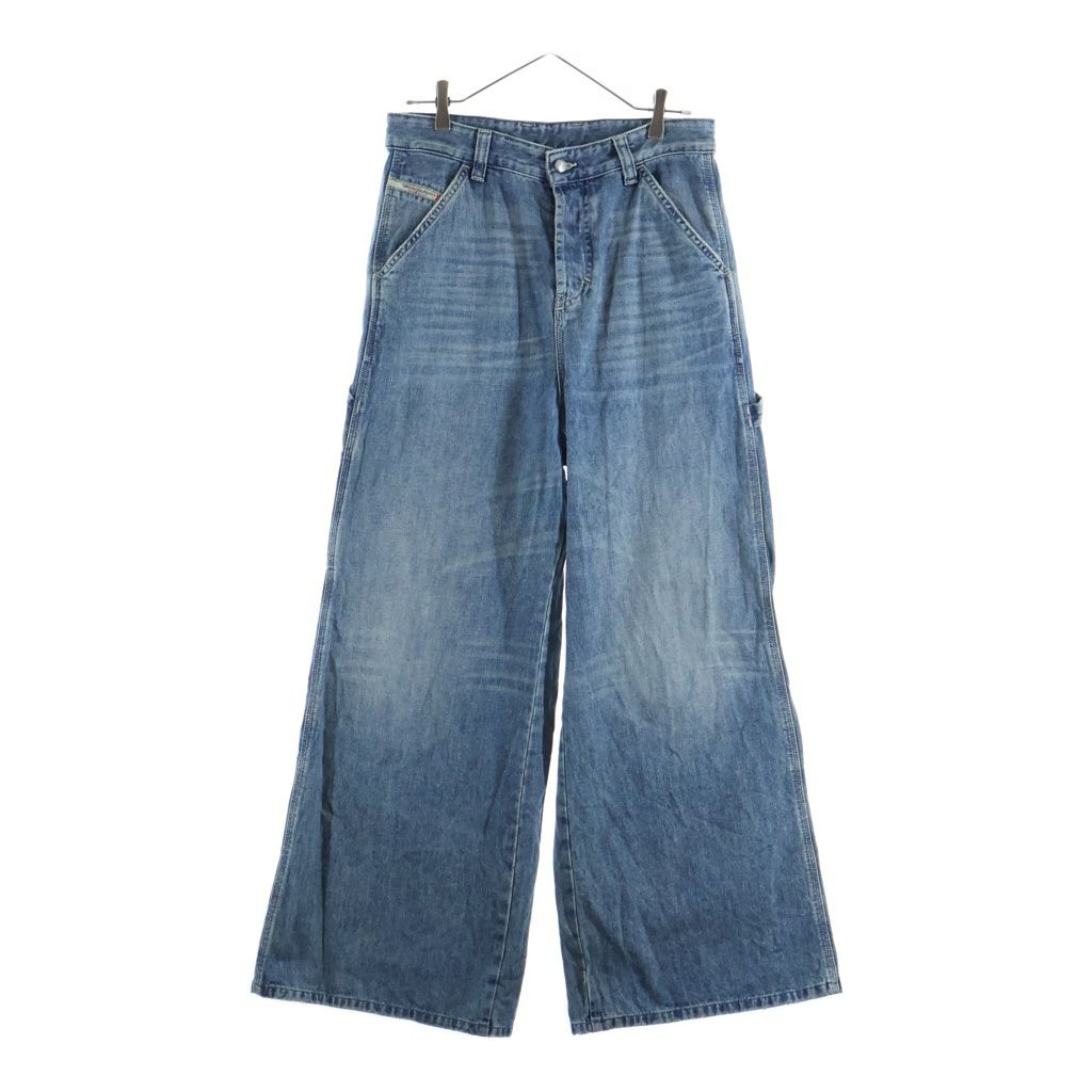 DIESEL ディーゼル D-SIRE-W リラックスフィット ワイド デニムパンツ インディゴ A19262 DIESEL (ディーゼル) D-SIRE-W リラックスフィット ワイド デニム