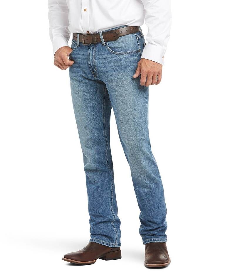 アリアト メンズ ボトムス デニムパンツ リラックスフィット ストレート ローライズ トール ジーンズ Ariat Big Tall M4 Relaxed Fit Low Rise Stretch Legacy Stackable Straight Leg J