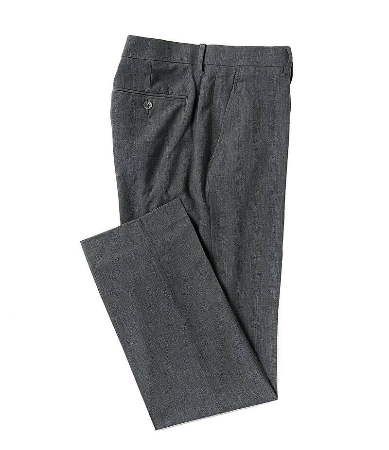 ペリーエリス メンズ ボトムス カジュアルパンツ パンツ Perry Ellis Premium Tailored Flat Front Dress Pants Charcoal チャコール