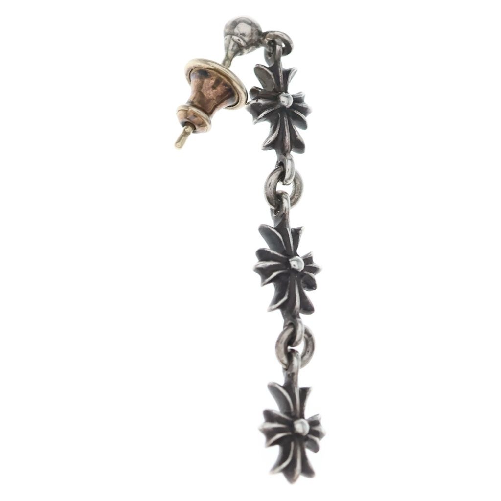 CHROME HEARTS (クロムハーツ) TINY E CH PLS 3 タイニーECHプラス3ドロップ ピアス シルバー BCA116