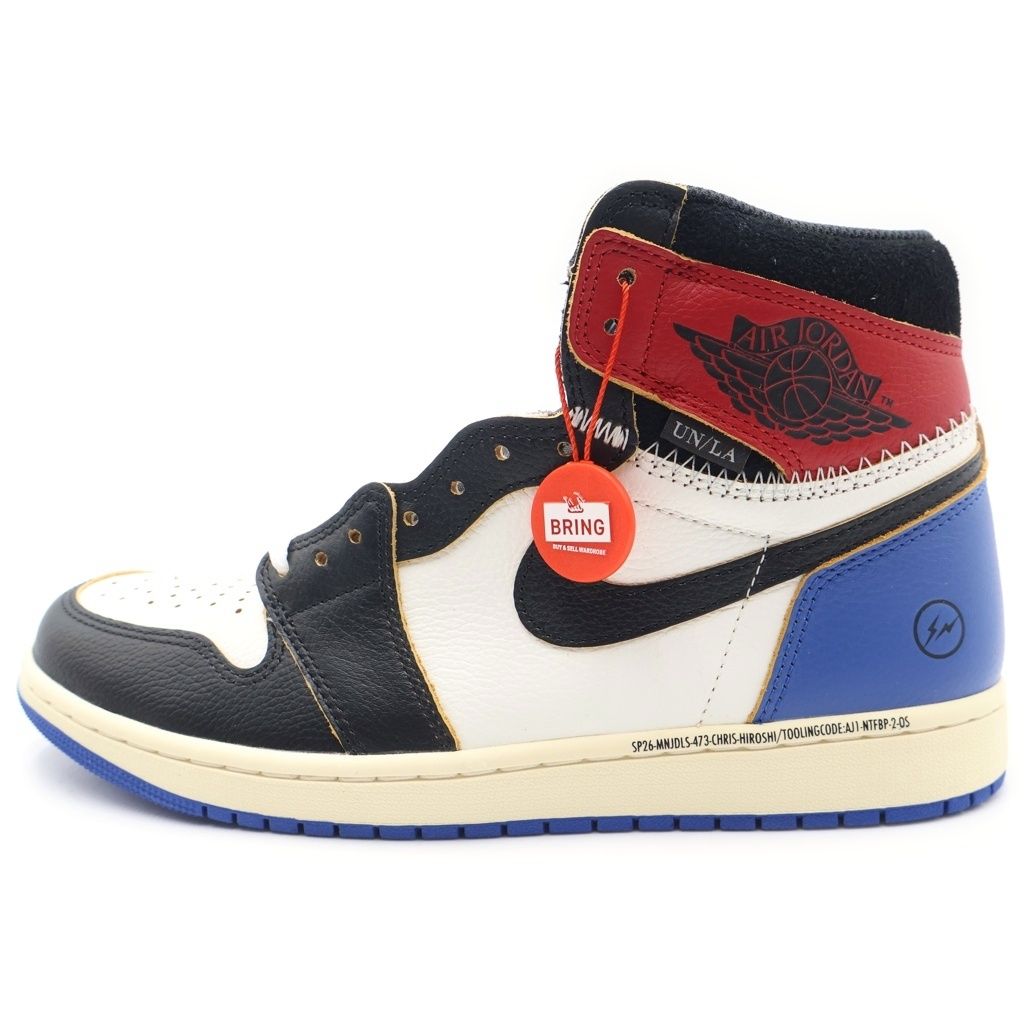 NIKE (ナイキ) ×fragment design ×UNION Air Jordan 1 High OG フラグメント ユニオン エアジョーダン1 ハイ OG ハイカットスニーカー US10.5/28.5cm IO7847 002