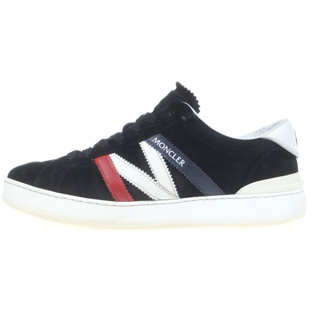 MONCLER (モンクレール) NEW MONACO 4M002 76 01A9A トリコロール スエードスニーカー ブラック