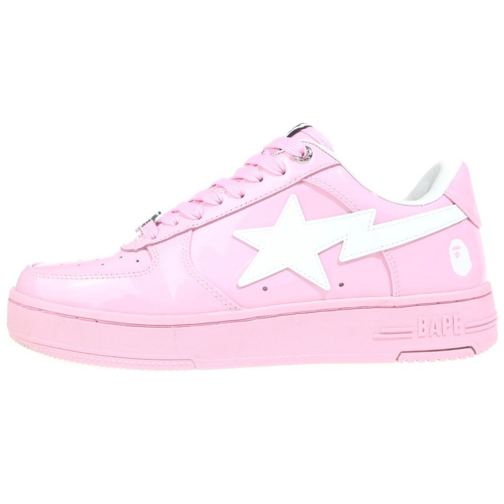 A BATHING APE (アベイシングエイプ) Bape Sta #2 ベイプスター#2ローカットスニーカー ピンク 001FWM301302M