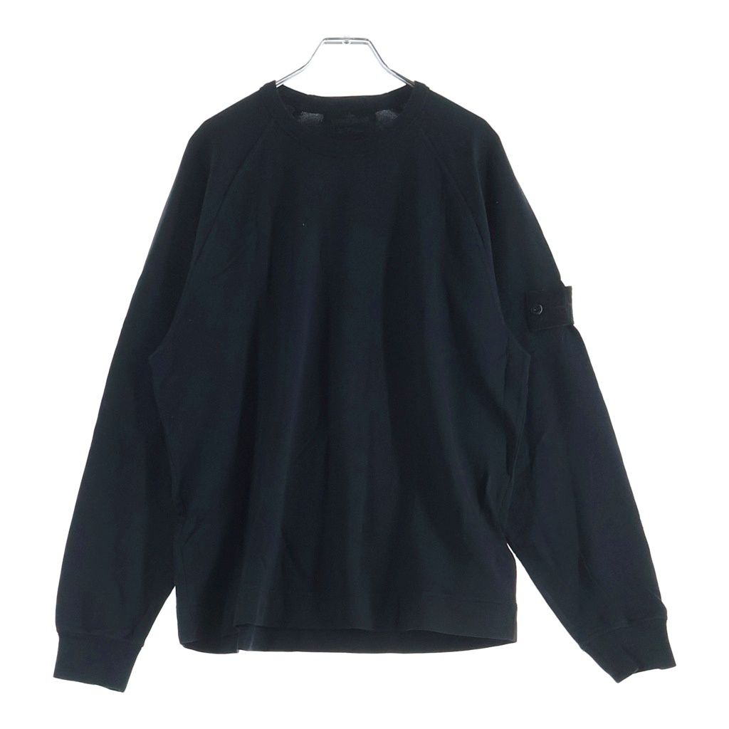 STONE ISLAND (ストーンアイランド) GHOST PIECE ゴーストピース クルーネックスウェットトレーナー ブラック K1S156100011S00F3