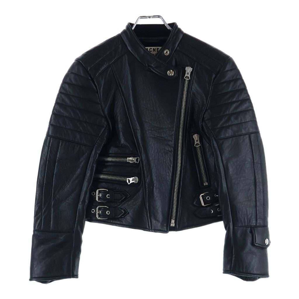 Acne Studios (アクネ ストゥディオズ) 13AW MOI レザー ライダースジャケット ブラック