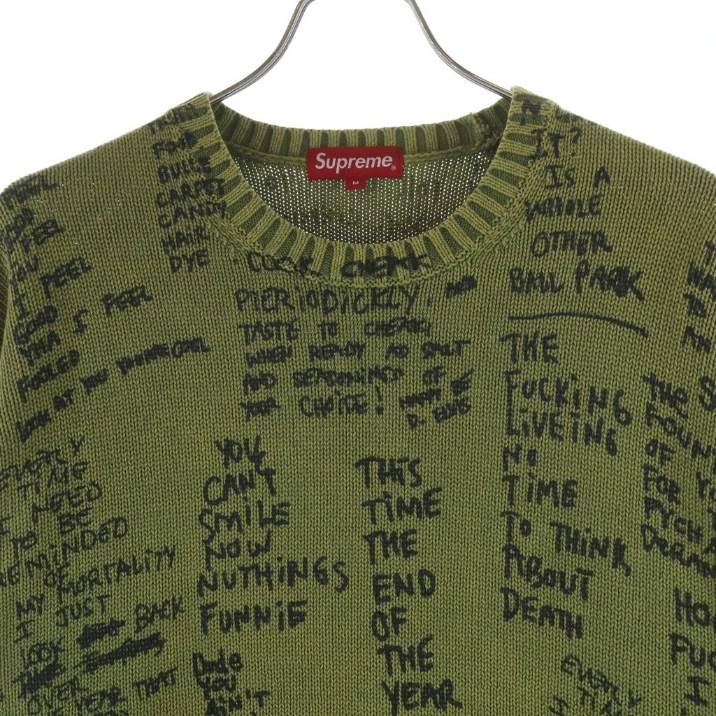 SUPREME (シュプリーム) 23SS Gonz Poems Sweater ゴンズ ポエムス