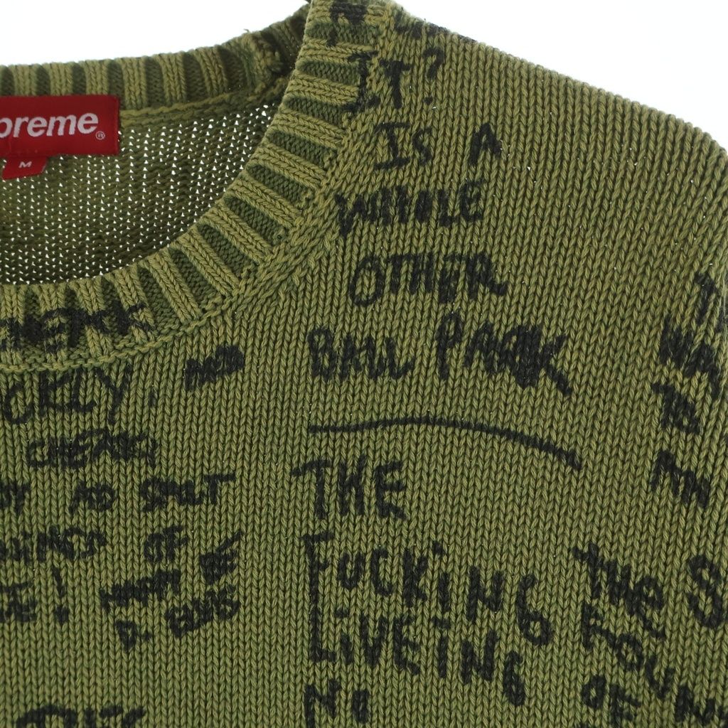 SUPREME (シュプリーム) 23SS Gonz Poems Sweater ゴンズ ポエムス