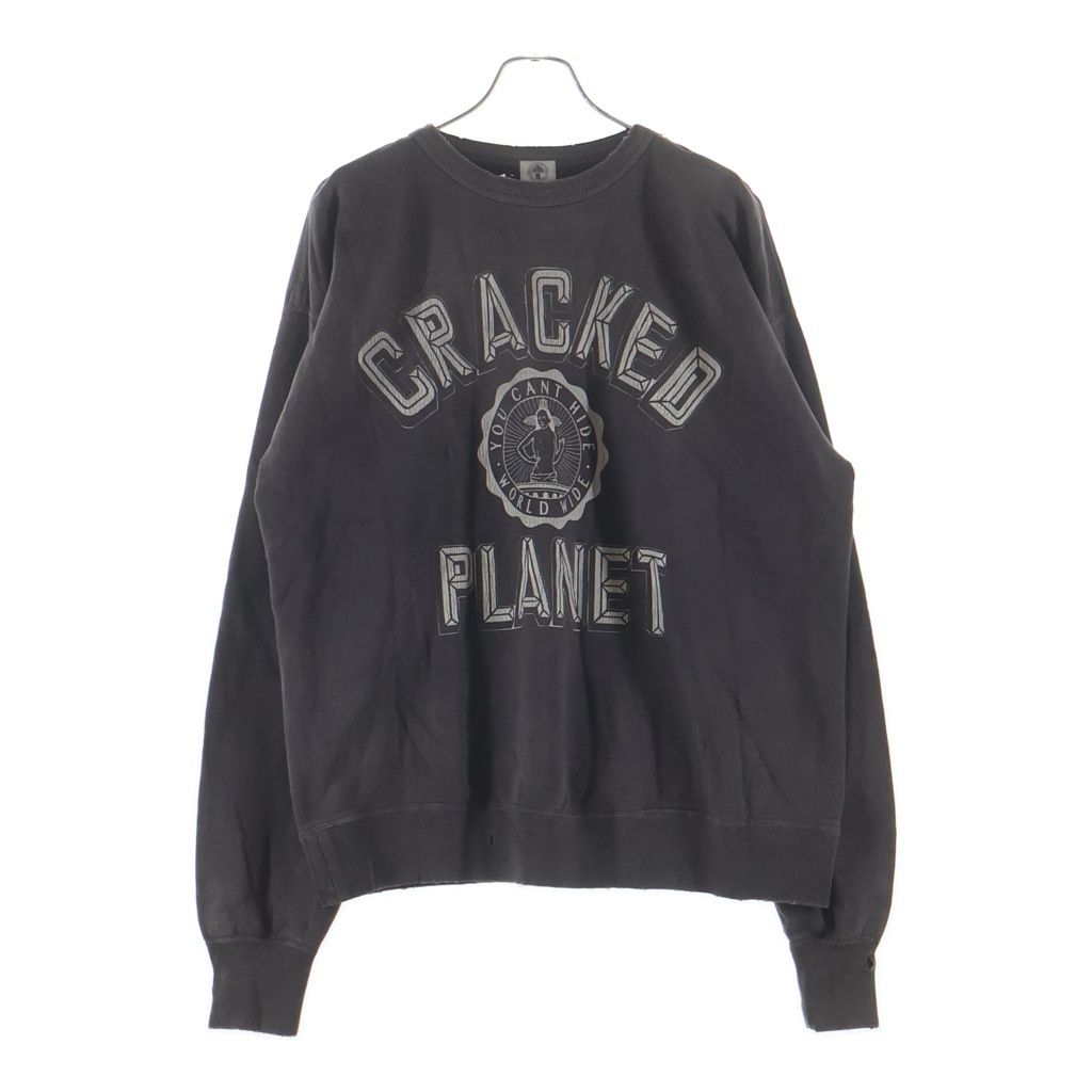 定価86900円　セントマイケル　カクタスプラネット　スウェット SAINT MICHAEL (セントマイケル) 21SS Cracked Planet Sweatshirt