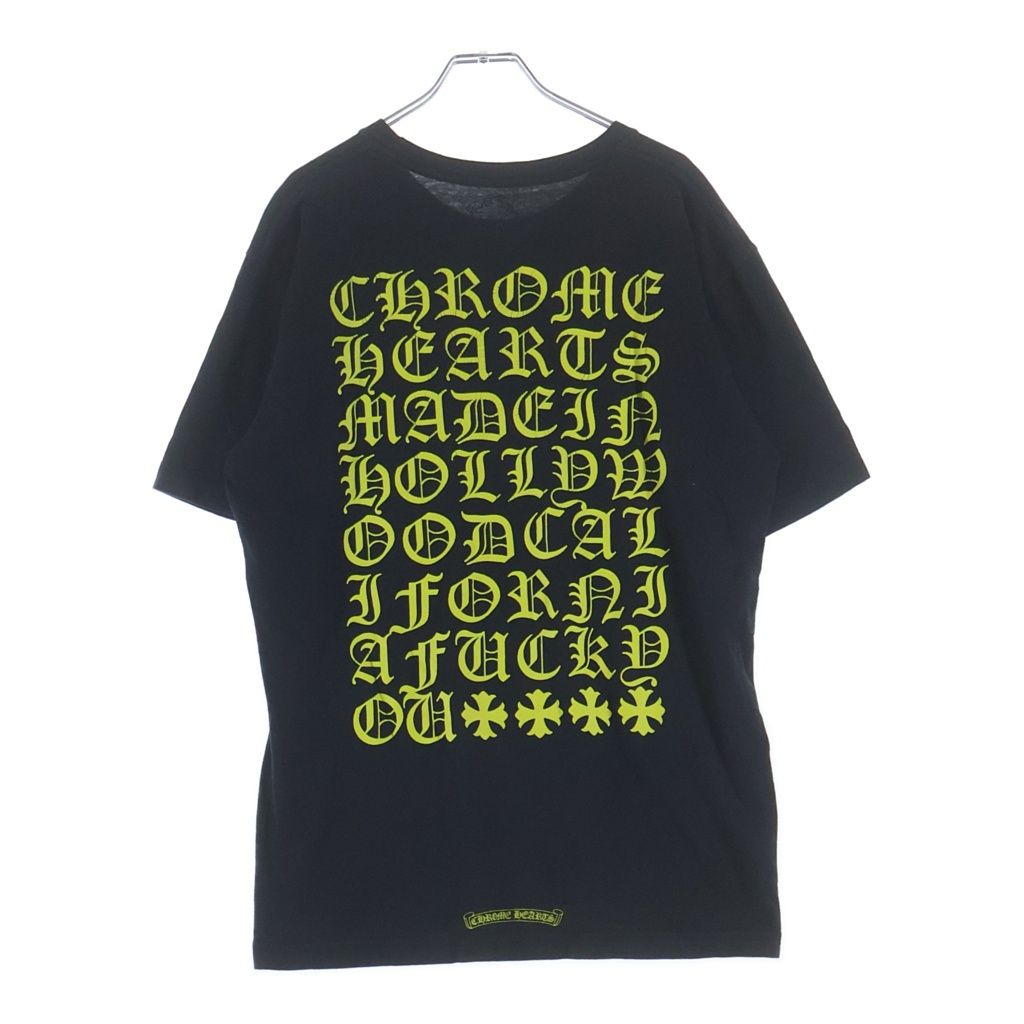 CHROME HEARTS (クロムハーツ) CH T-SHRT 1 バック英字プリントTシャツ 半袖カットソー
