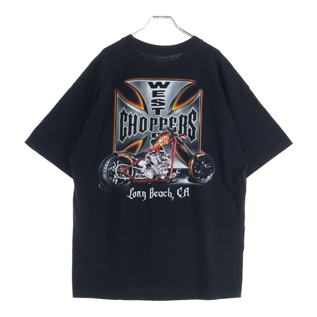 VINTAGE (ヴィンテージ) 00s WEST COAST CHOPPERS ウエストコーストチョッパーズ クルーネックTシャツ ブラック