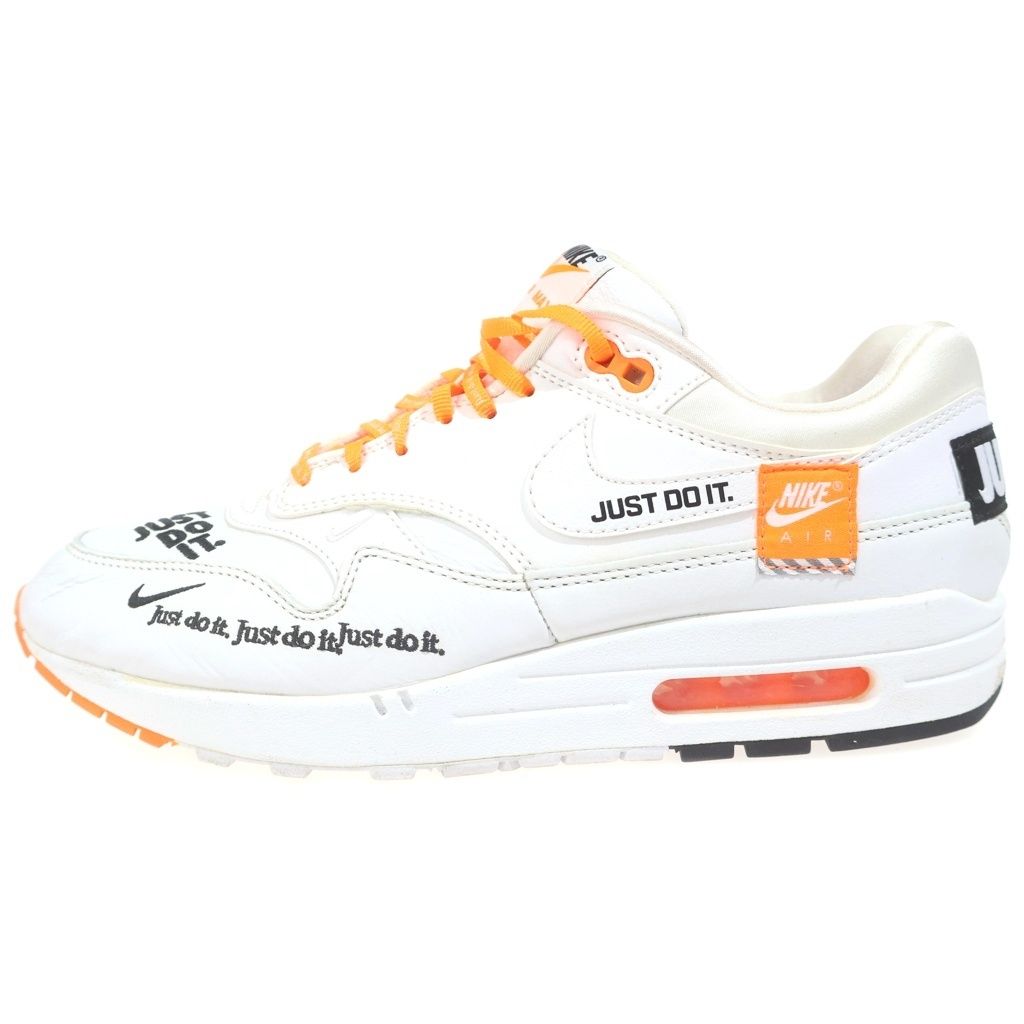 NIKE (ナイキ) WMNS AIR MAX 1 LX JUST DO IT 917691-100 ウィメンズ エアマックス1 ジャストドゥイット コレクション ローカットスニーカー ホワイト US10.5/27.5cm