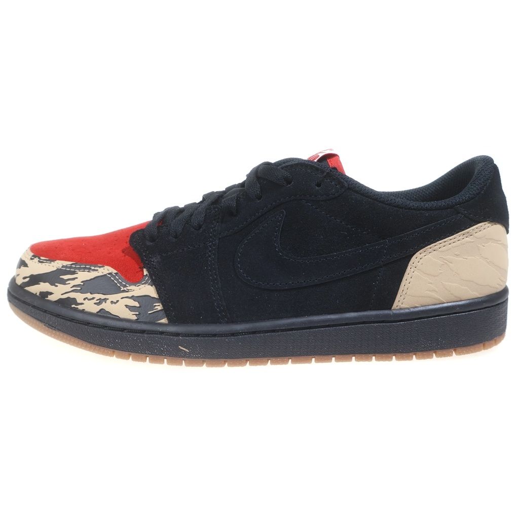 NIKE (ナイキ) ×Sole Fly AIR JORDAN 1 LOW BLACK AND SPORT RED DN3400-001 ソールフライ エアジョーダン1 ローカットスニーカー ブラック/レッド US10.5/28.5cm