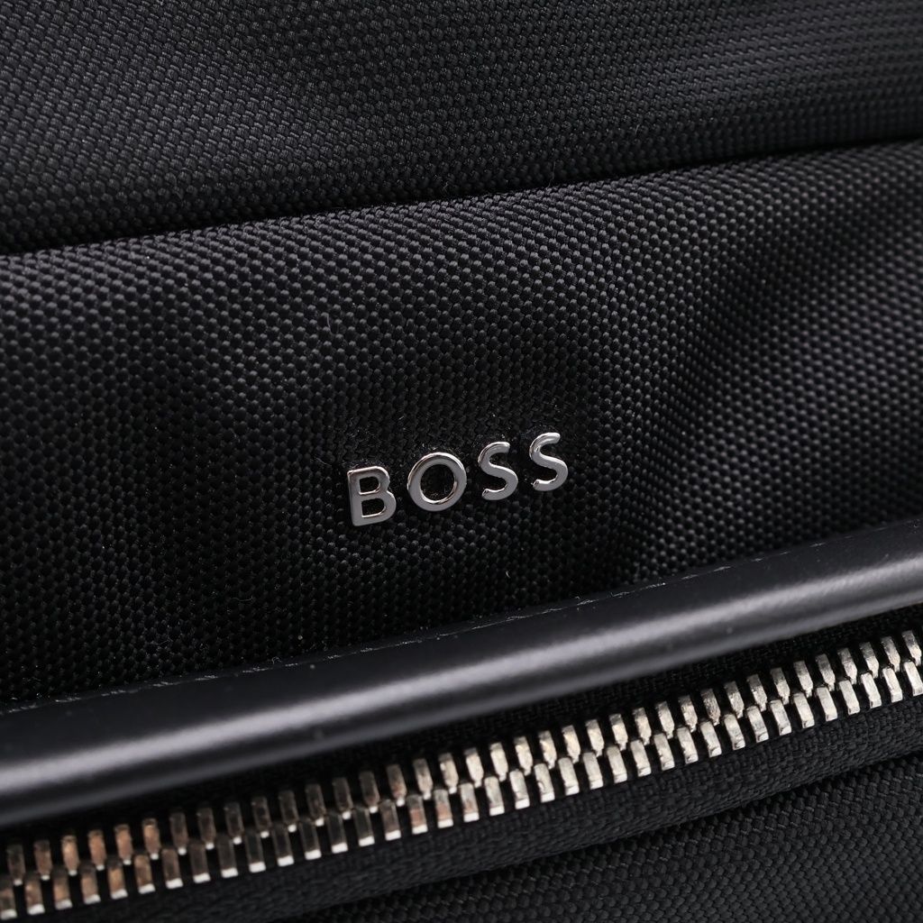 BOSS (ボス) ハイウェイ スクエア ナイロン ショルダーバッグ ブラック