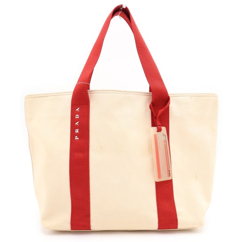 PRADA SPORT (プラダ スポーツ) プラダスポーツ トートバッグ ハンドバッグ ベージュ キャンバス