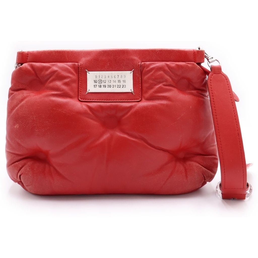 Maison Margiela (メゾンマルジェラ) 18AW GLAM SLAM グラムスラム キルティング ショルダーバッグ レッド S56WG0085 PR818