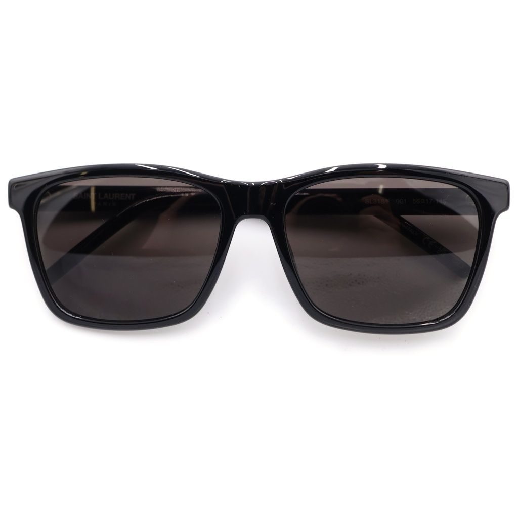 SAINT LAURENT PARIS (サンローランパリ) テンプルロゴモチーフ SL318/F ウェリトンフレーム サングラス アイウェア メガネ ブラック