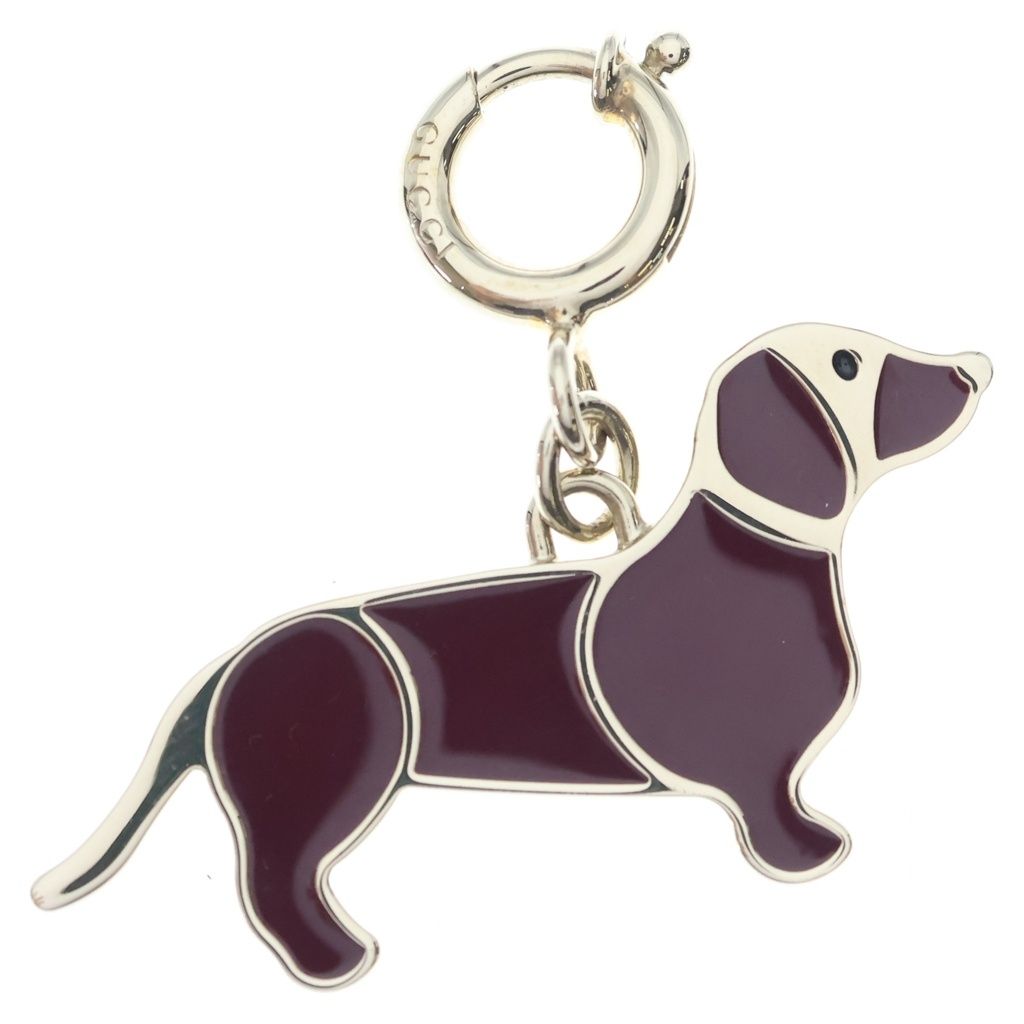 GUCCI (グッチ) ドッグシェイプ バッグチャーム 犬 キーリング キー