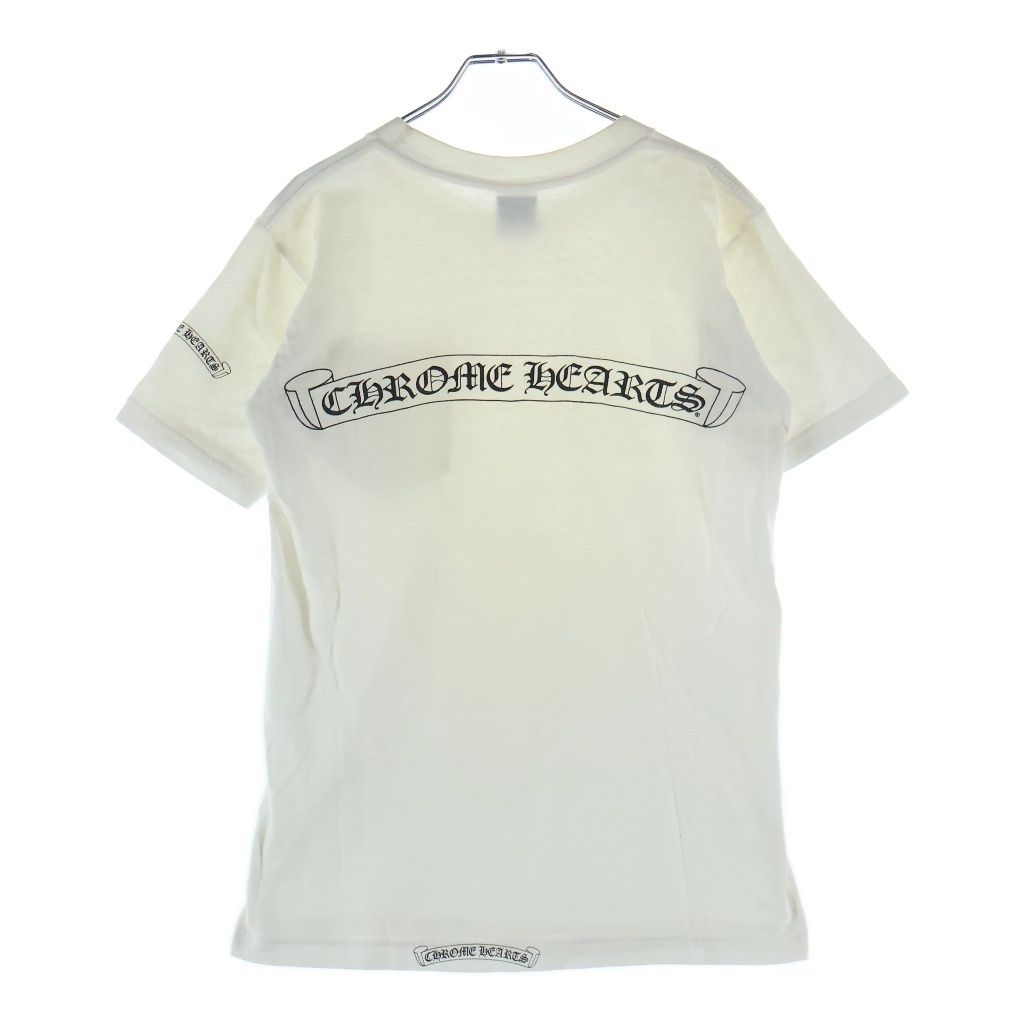 CHROME HEARTS (クロムハーツ) OLD S/S バックスクロールラベルプリント 半袖Tシャツカットソー