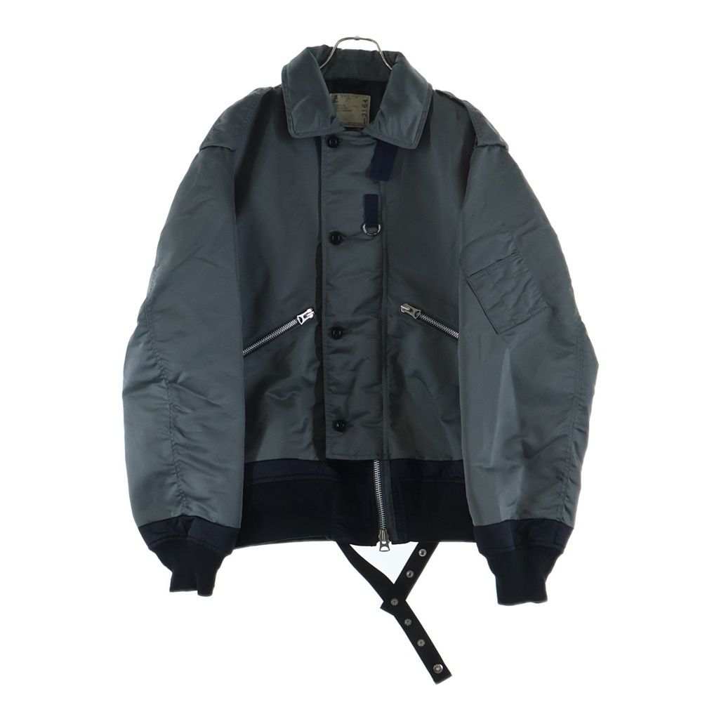 Sacai (サカイ) 23AW Nylon Twill Mix Blouson ナイロン ツイル