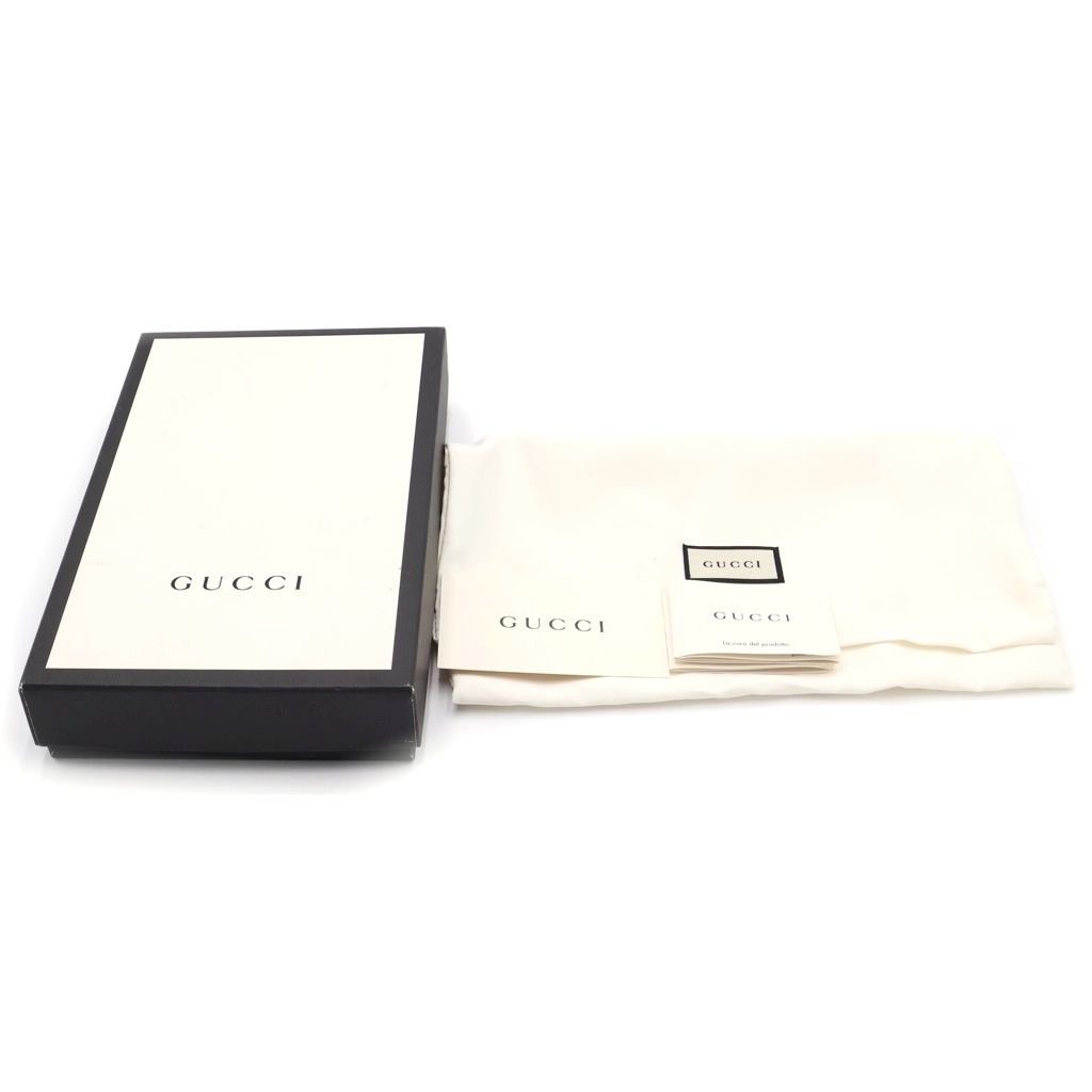 GUCCI (グッチ) GGキャンバス ロングウォレット 長財布 ブラック