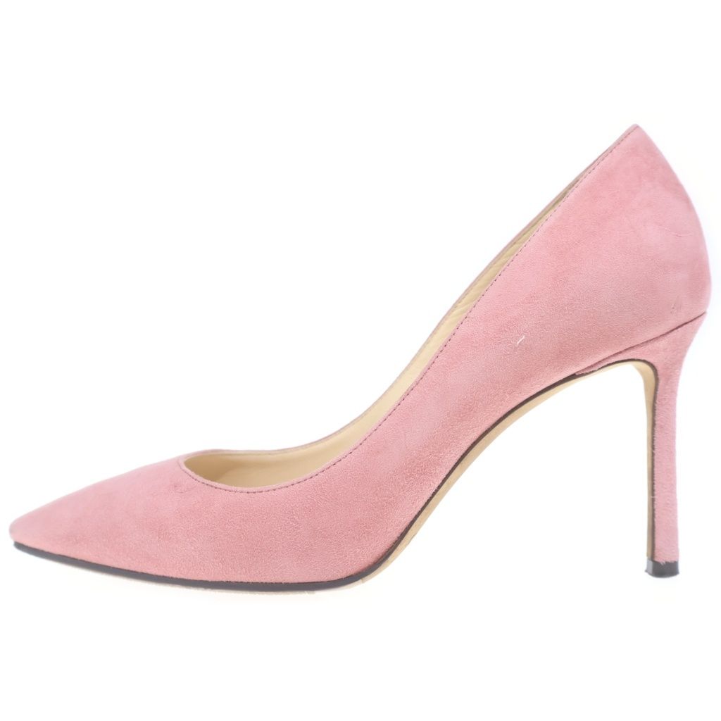 JIMMY CHOO (ジミーチュウ) ROMY ロミー スエードレザー ヒール パンプス シューズ ピンク レディース