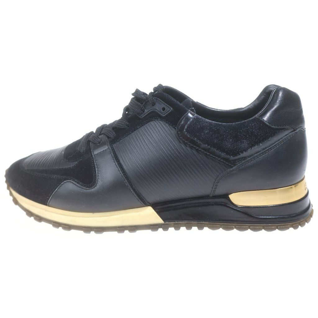 LOUIS VUITTON (ルイヴィトン) ダミエ レザー レースアップ ローカットシューズ スニーカー ブラック レディース GO0135