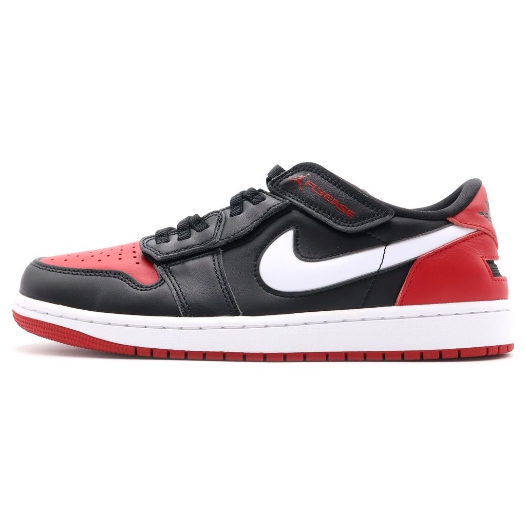 NIKE (ナイキ) AIR JORDAN 1 Low Flyease エアジョーダン ローカットスニーカー ブラック/レッド US9.5/27.5cm DM1206-066
