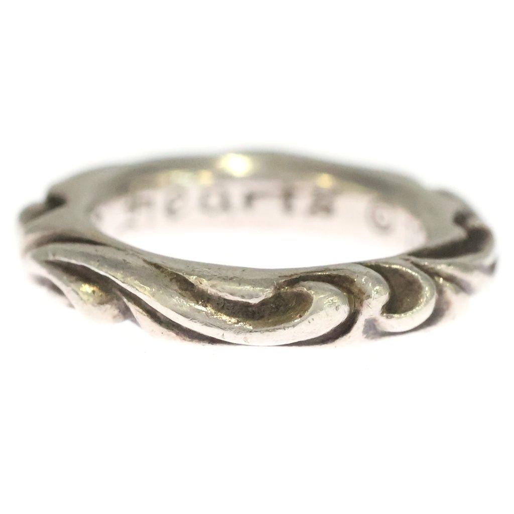 CHROME HEARTS (クロムハーツ) SCRL BAND スクロールバンド リング シルバー #12 BCA351