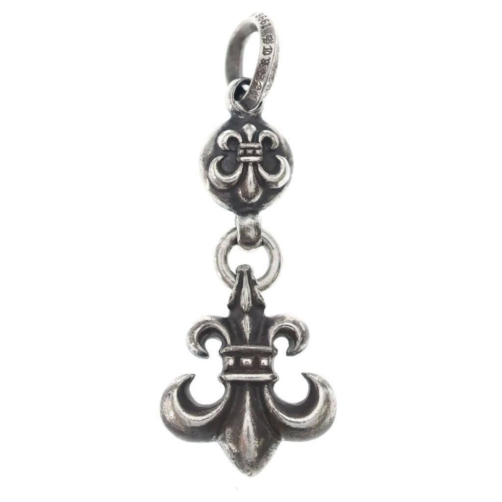 CHROME HEARTS (クロムハーツ) 1BALL BS FLEUR 1ボールBSフレアチャーム ペンダントトップ シルバー BCA198