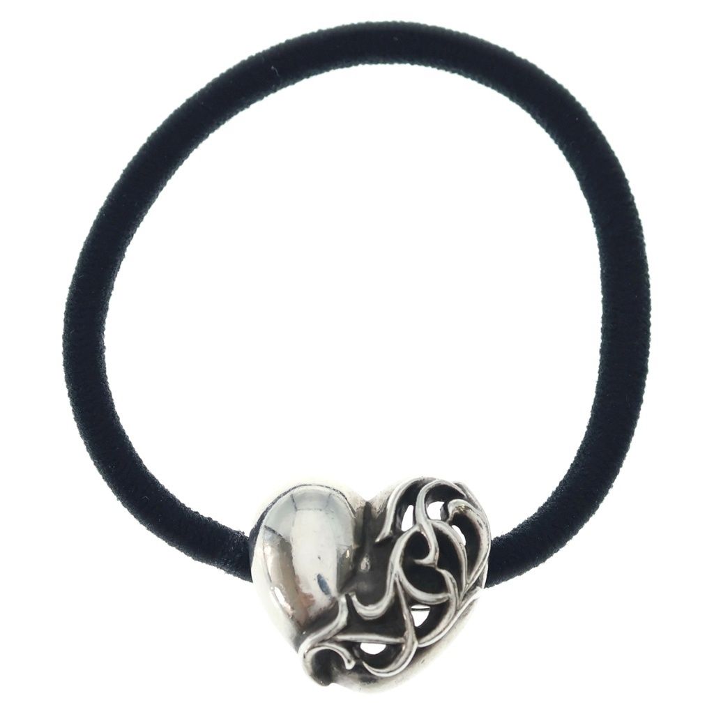 CHROME HEARTS (クロムハーツ) HAIRBAND ハートボール ヘアバンド ヘアゴムコンチョ シルバー