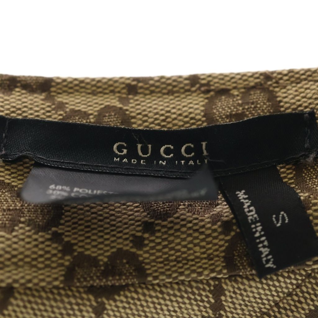 GUCCI (グッチ) GGキャンバス シェリーライン サンバイザー キャップ