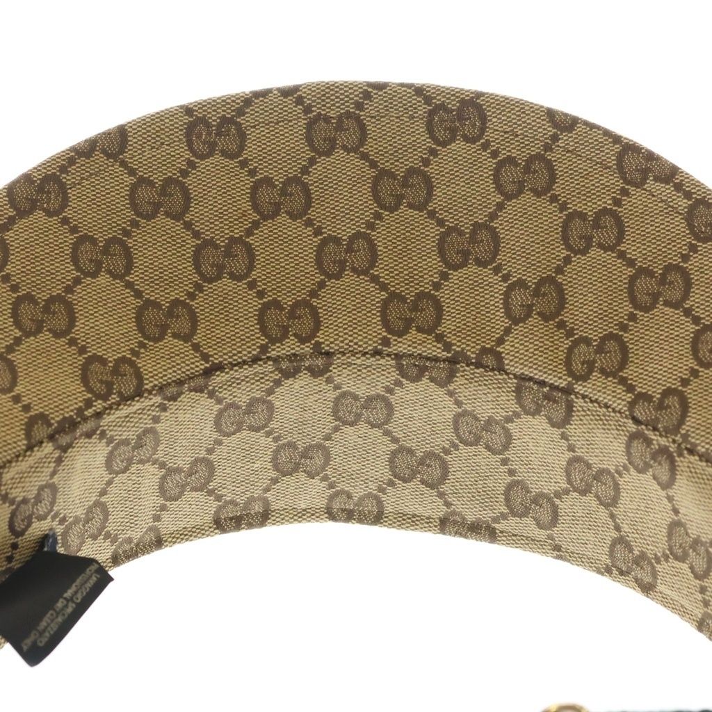 GUCCI (グッチ) GGキャンバス シェリーライン サンバイザー キャップ
