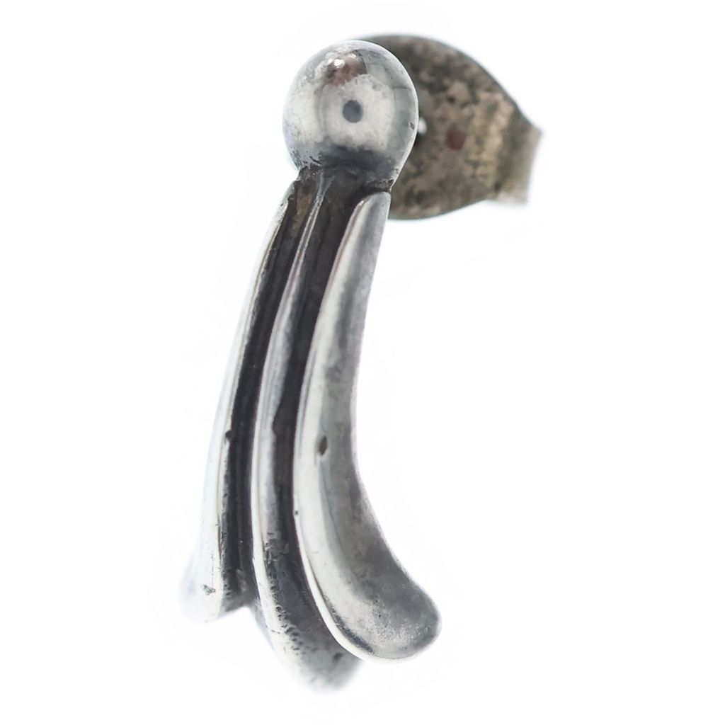 CHROME HEARTS (クロムハーツ) STUD CRSSTAL クロステイルスタッド ピアス シルバー