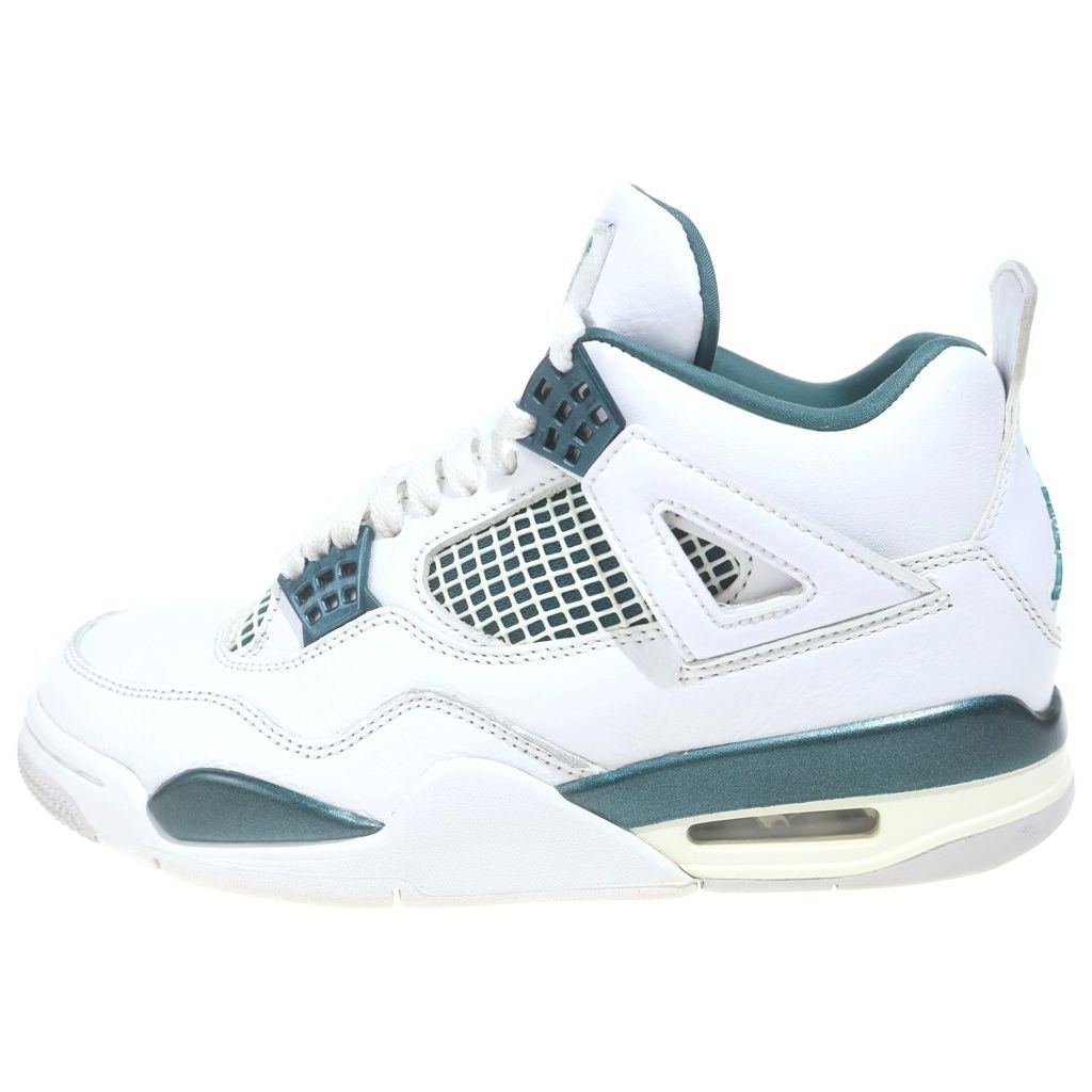NIKE (ナイキ) AIR JORDAN 4 RETRO OXIDIZED GREEN エアジョーダン 4 レトロ オキシード ミッドカットスニーカー ホワイト/グリーン US7.5/25.5cm FQ8138-103