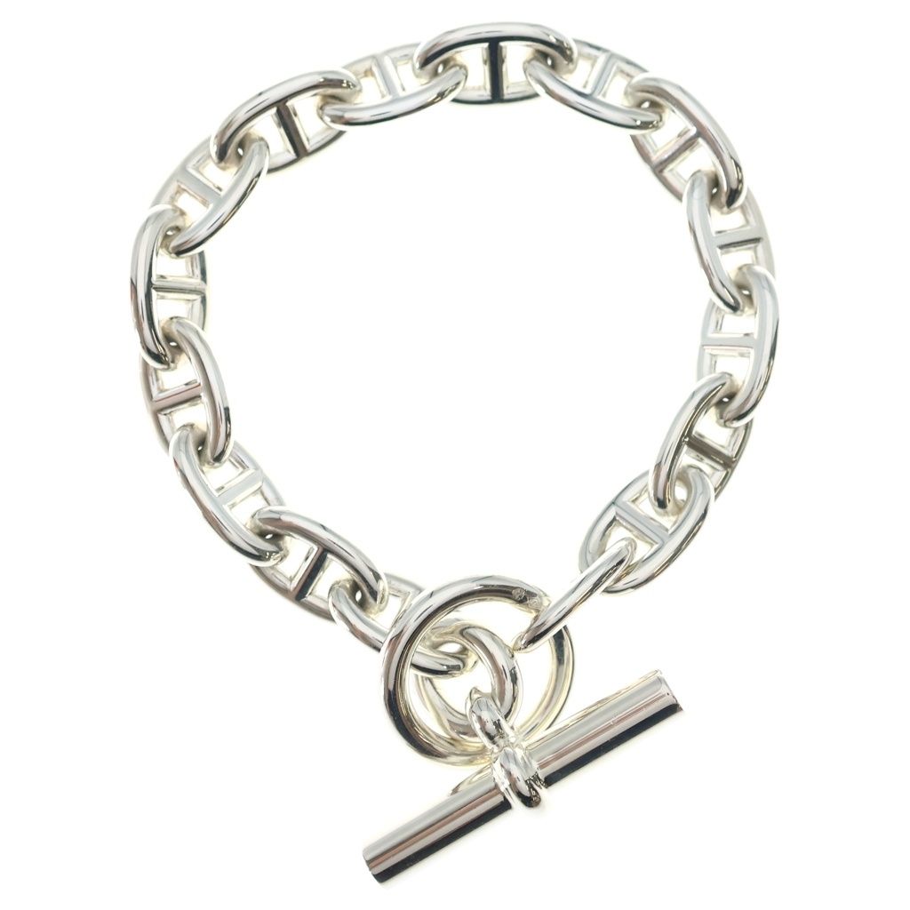 HERMES (エルメス) Chaine d'Ancre MM シェーヌダンクルMM 15コマ チェーン ブレスレット シルバー
