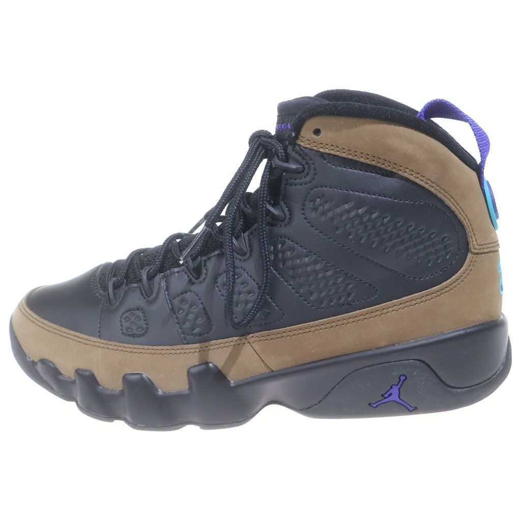 NIKE (ナイキ) AIR JORDAN 9 LIGHT OLIVE エアジョーダン 9 ハイカットスニーカー ライトオリーブ ブラック/ブラウン US8.5/26.5cm v