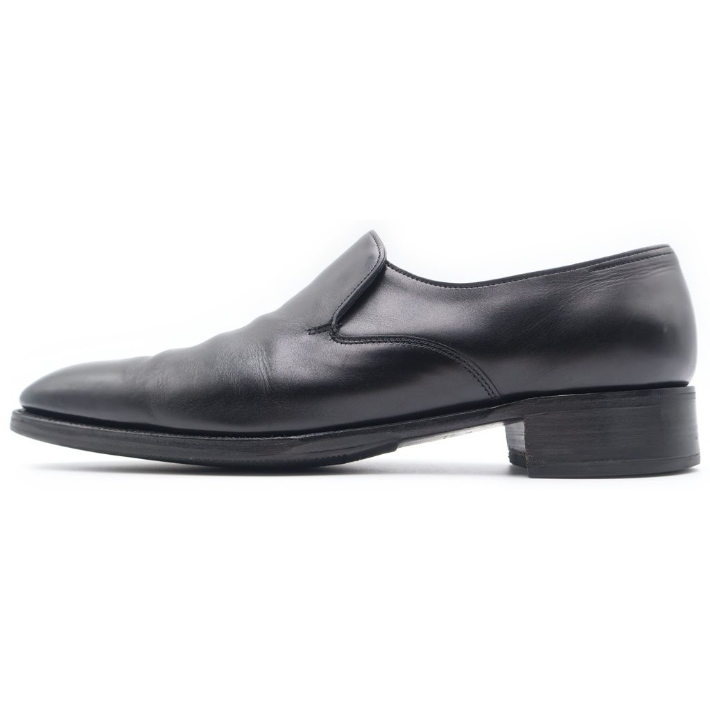 JOHN LOBB (ジョンロブ) ELM スリッポン レザーシューズ ローファー 革靴 ブラック 9 1/2