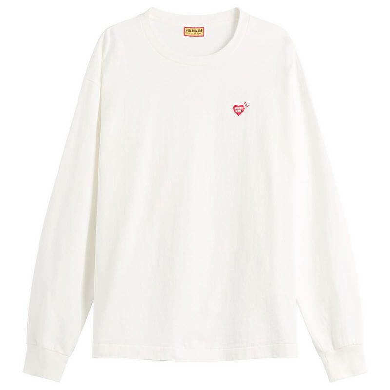 ヒューマンメイド メンズ トップス Tシャツ Human Made Dry Alls Duck Long Sleeve TShirt White ホワイト