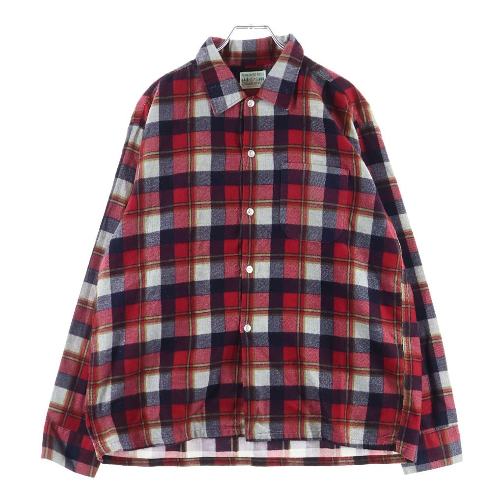 VINTAGE (ヴィンテージ) 60-70S VINTAGE CEDER HILL L/S WOOL SHIRT ヴィンテージ チェック柄 長袖ウールシャツ レッド