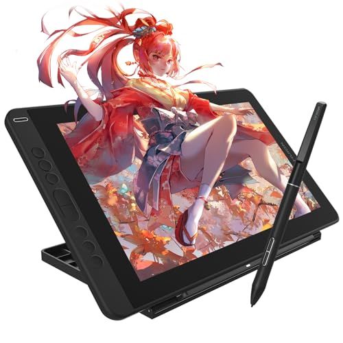 ☆新品☆HUION 液タブ Kamvas13 液晶ペンタブレット Android対応 Slim PenセットPW550S同梱 充電不要 アンチグレアフィルム フルラミネーション お絵かきタブレット オンライン授業やテレワーク スタンド付き 8722606b