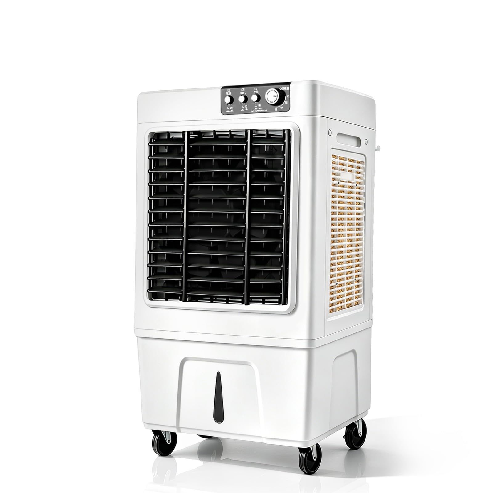 ☆新品☆業務用 大型冷風扇 冷風機 90W気化式送風機 風量3000m?/h 強力冷房 自動首振り 3段階風力調節30L大容量タンク 1台多役 送風 加湿 冷却 熱中症対策 工場 倉庫 イベントスポットクーラー 業務用 家庭用 PSE認証済 cbabdcb3