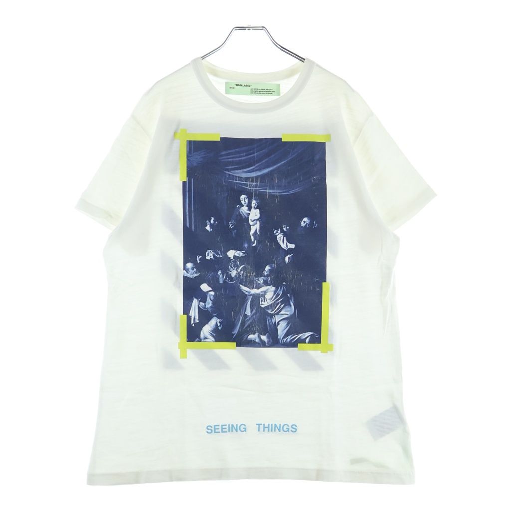 OFF-WHITE (オフホワイト) 17AW カラヴァッジョ 半袖Tシャツ ホワイト #XS OMAA002F17001015