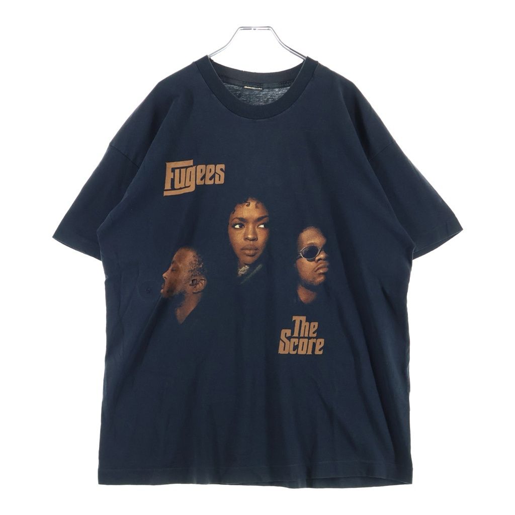 VINTAGE (ヴィンテージ) 90S FUGEES THE SCORE ヴィンテージ フージーズ ザスコア 両面プリント クルーネック 半袖Tシャツ カットソー ブラック