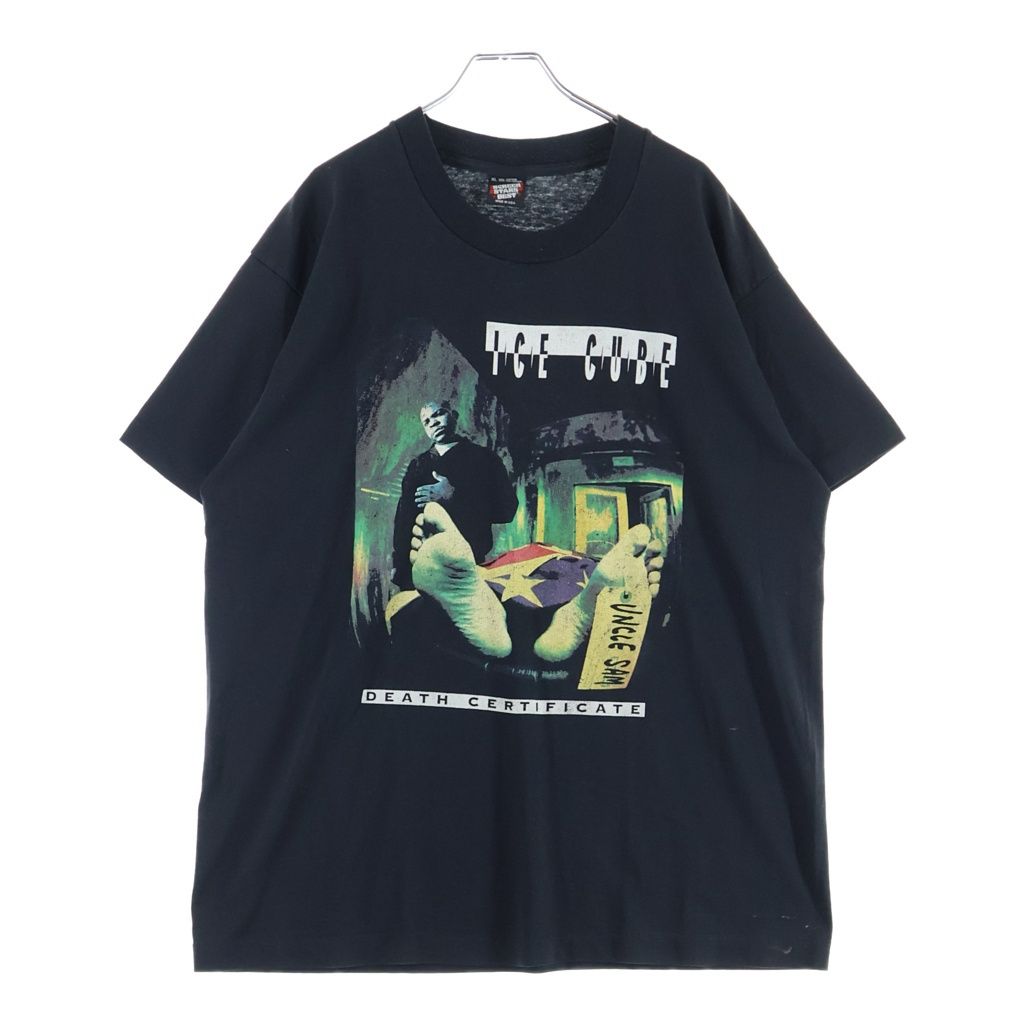 VINTAGE (ヴィンテージ) 90S ICE CUBE BOOTLEG DEATH CERTIFICATE SCREEN STAR ヴィンテージ USA製 ブートレグ アイスキューブ デスサーティフィケート 半袖Tシャツ